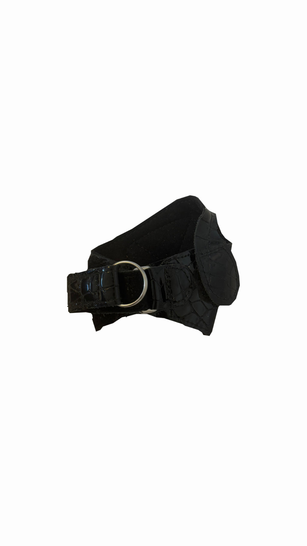 Rollstuhlhandschuhe aus Lackleder