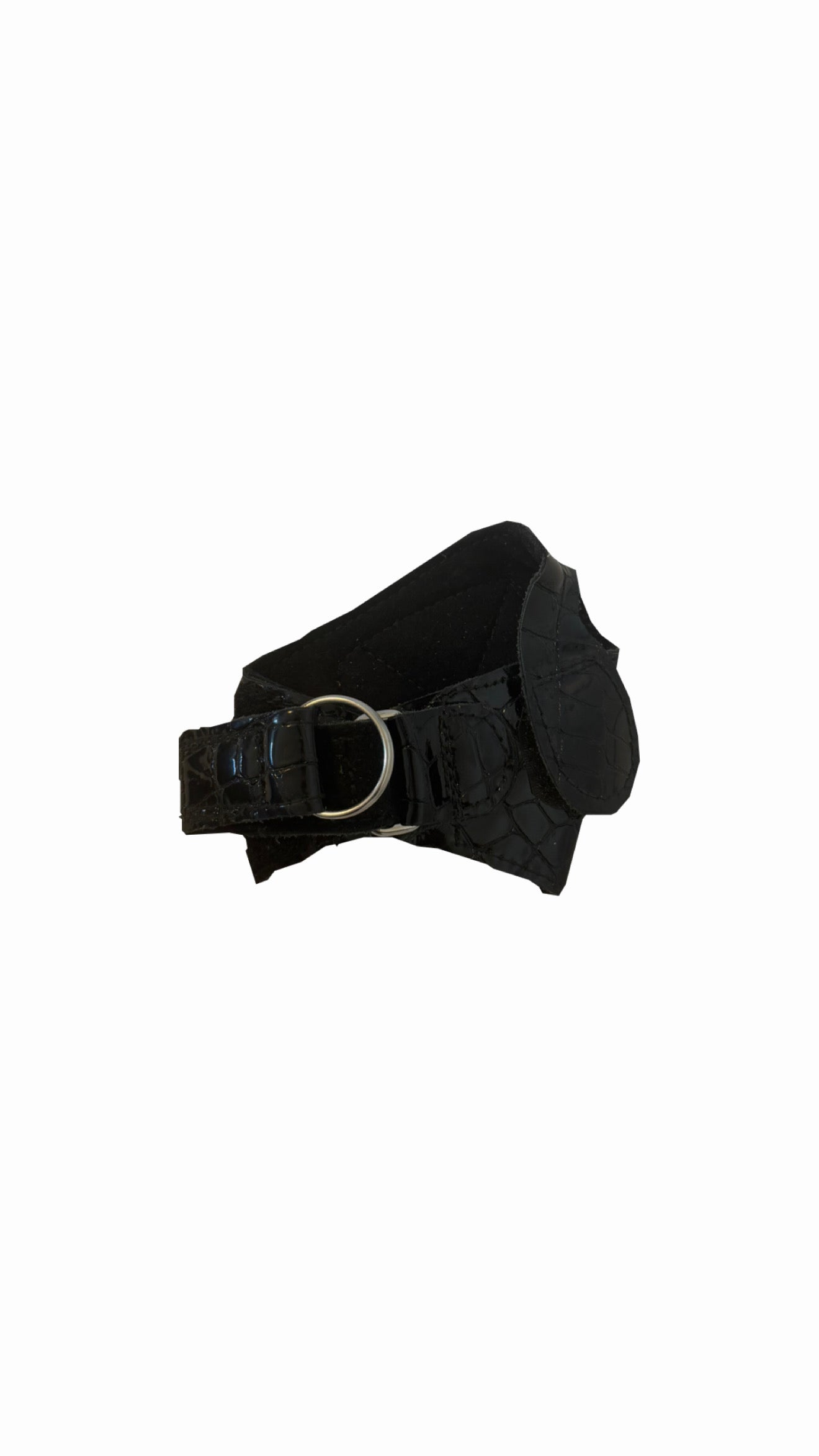 Rollstuhlhandschuhe aus Lackleder